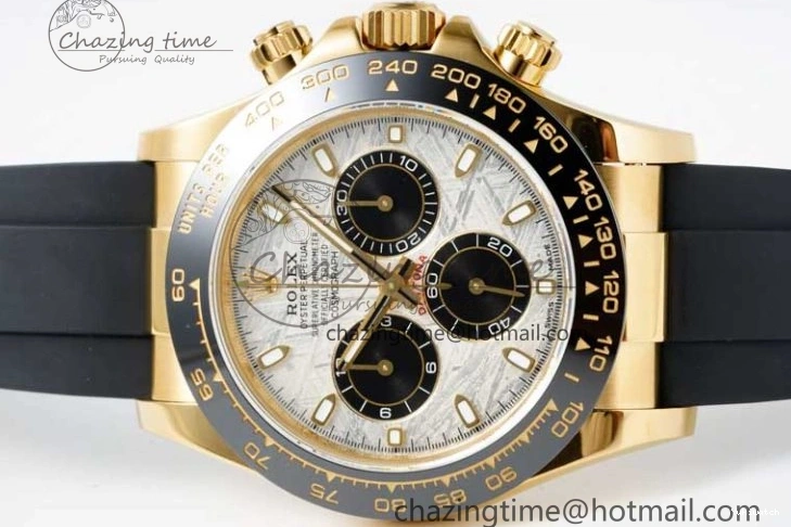 Dial 1:1 Strap Oysterflex Daytona Edition QF 116518 Rubber Best SA4130 on Meteorite 0706